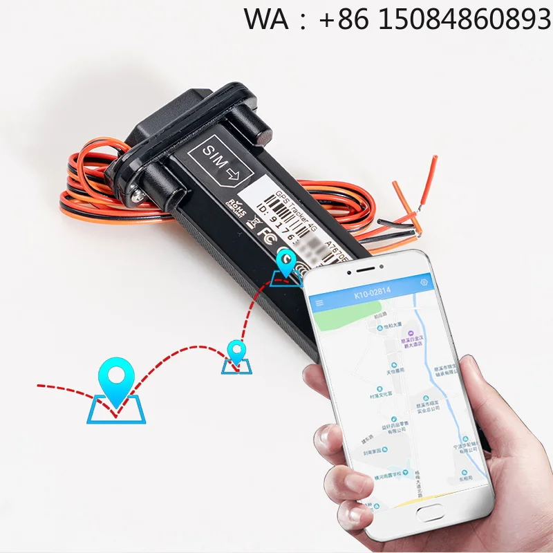2G Motorcycle Vehicle Waterproof Real Time GPS Tracking Device Anti-Theft Car GPS Tracker Android iOS App