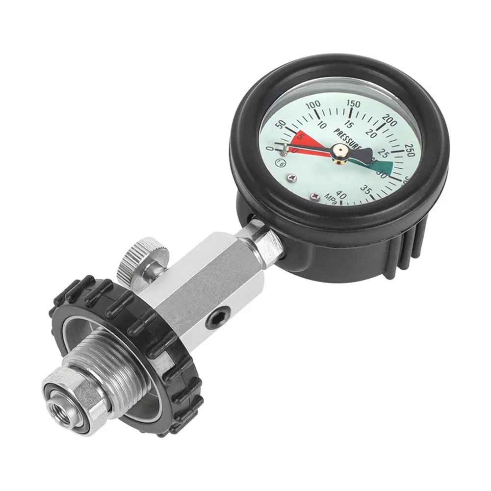 Scuba Diving Cylinder Pressure Gauge G5/8 Thread Gas Tank Remaining Pressure Gauge For DIN Diving Cylinders Accessories