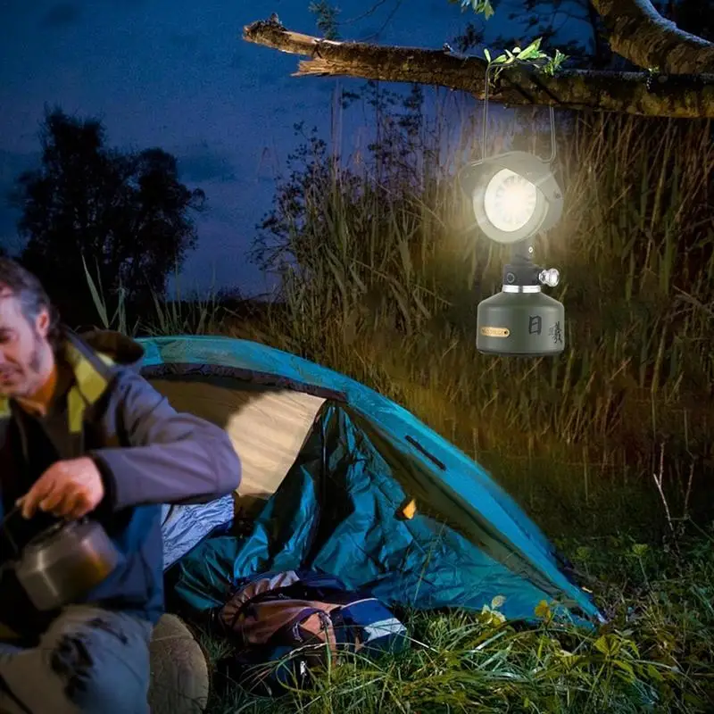 Rechargeable Lantern LED Camping Lantern Battery Powered 6 Light Modes Water Resistant Rechargeable Flashlight For Survival