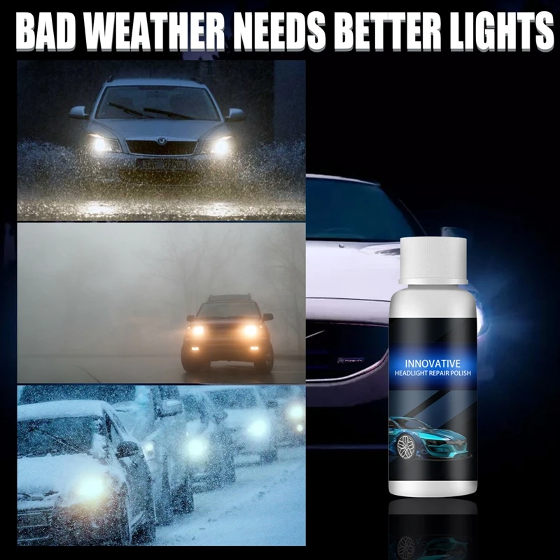 Car Headlight Repair Fluid Lens Pro Advanced Headlight Repair Polish Spray Headlight Renewal Polish Car Repair Fluid