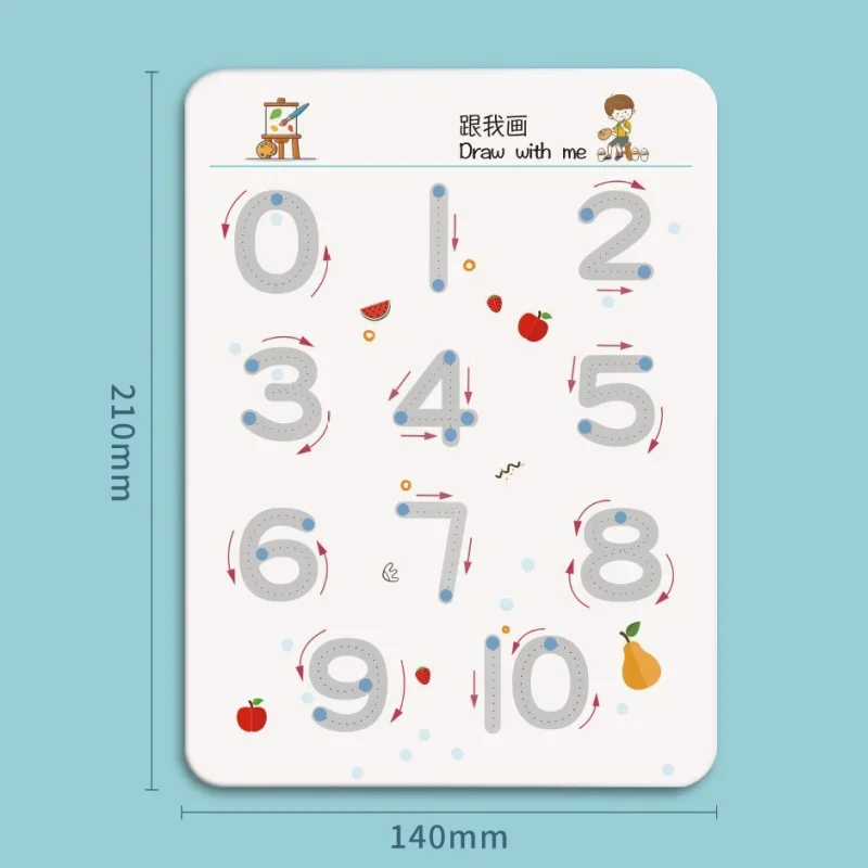 Cahier de formation au contrôle du stylo, livre rouge, livre de pratique, livre de dessin pour enfants, livre d'images à colorier