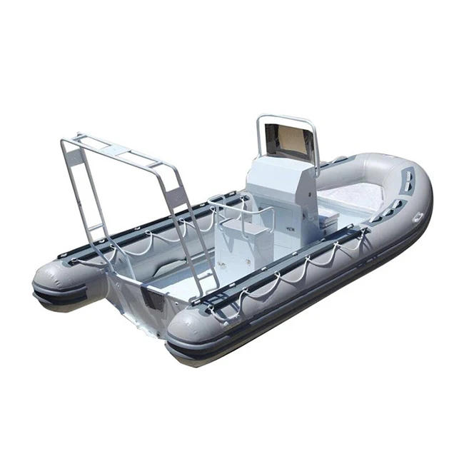 Factory 16ft Semi-rigid Rhib 480 Aluminum RIB Hypalon/PVC Inflatable Boat For Sale
