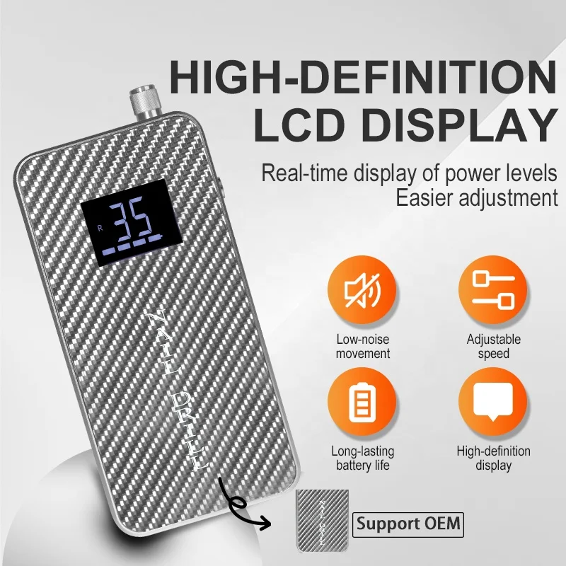 

2086 AT-186 50% OFF 35000rpm High-end Salon Silent Electric Manicure Tools