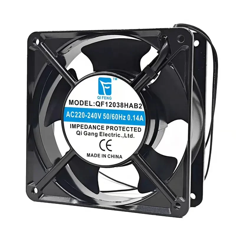 for 12038 Aluminum Alloy Cooling Fan 12cm 220V Strong Wind Original Imported Low Price