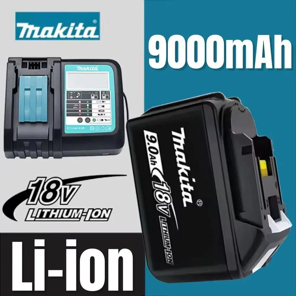 

Makita 18V 6Ah/5Ah Rechargeable L-Ion Battery BL1860B Power Tool Compatible 9Ah OriginalReplaceable Battery for Home Improvement
