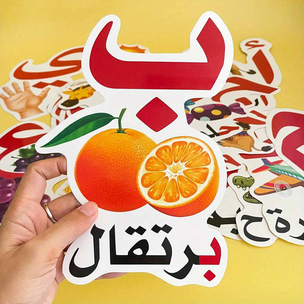 Arabic Alphabet Learning Cards, Language Learning Classroom Teaching Materials, Classroom Decoration, Teacher's Teaching Aids