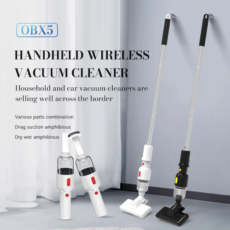 Vacuum Cleaner for Home Appliance Car Xiaomi Style Rechargeable Suction Functions Mini Handheld Mop Portable Wireless Dry Wet