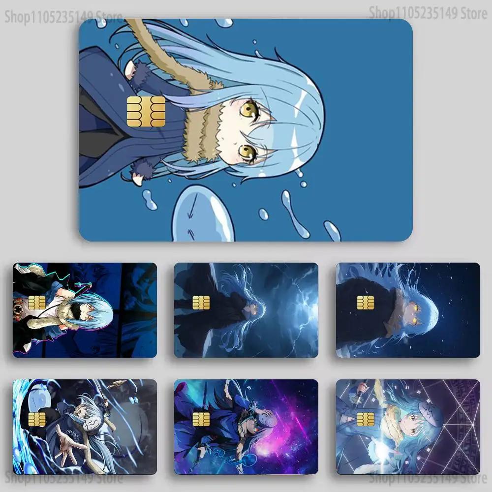 

Tensei Slime Rimuru Credit Card Skin Stickers for Bank Card Bus Metro Card Sticker Waterproof Women Gift