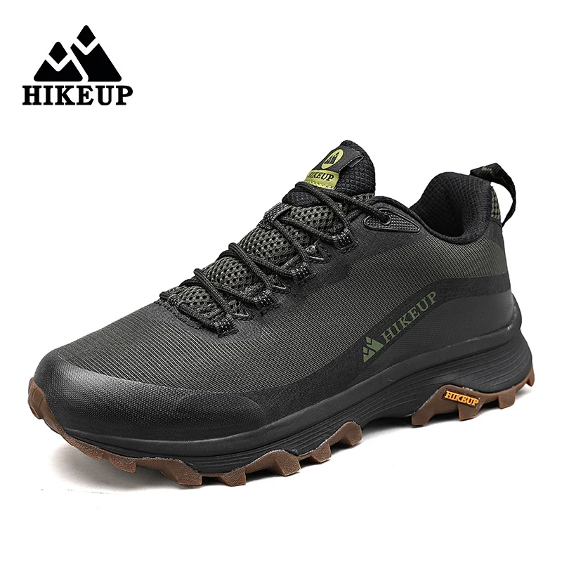 HIKEUP Outdoor Running Shoes Men Women Anti-skid Hiking Camping Sports Trail Male Safety Footwear Comfort Trekking Sneakers