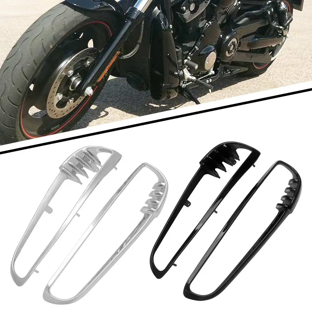 1 Pair Motorcycle Radiator Trim Bezels Fit for Harley-Davidson VRSCB V-Rod 2004-2005 #66115-01 66116-01