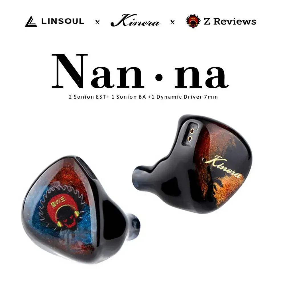 

Kinera Nanna 2.1 Z-Tune Edition 2EST+1BA+1DD HiFi In-ear Wired IEMs Earphones Hybrid Drivers Music Monitor Headphones Earbuds