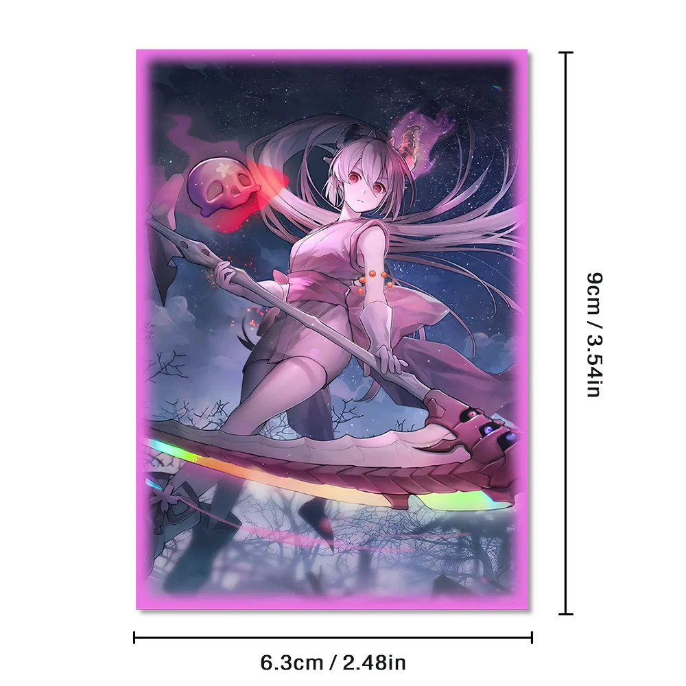 50pcs 63x90mm Anime Card Sleeves  Splints and Scrub Card Sleeves Board Game Trading Card Protector for YGO Christmas Gift