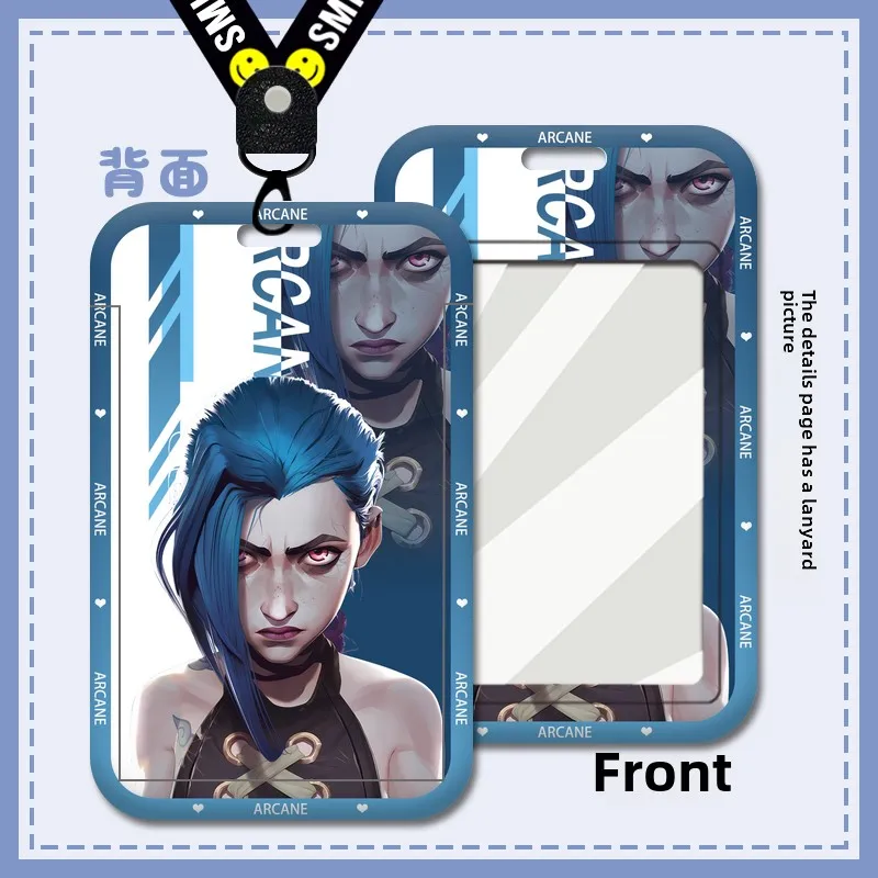 Arcane Jinx Fashion Card Cover Plastic Badge Holder Lanyard Business Card Holder ID Cards Holder Door Cards Case Small Gifts New