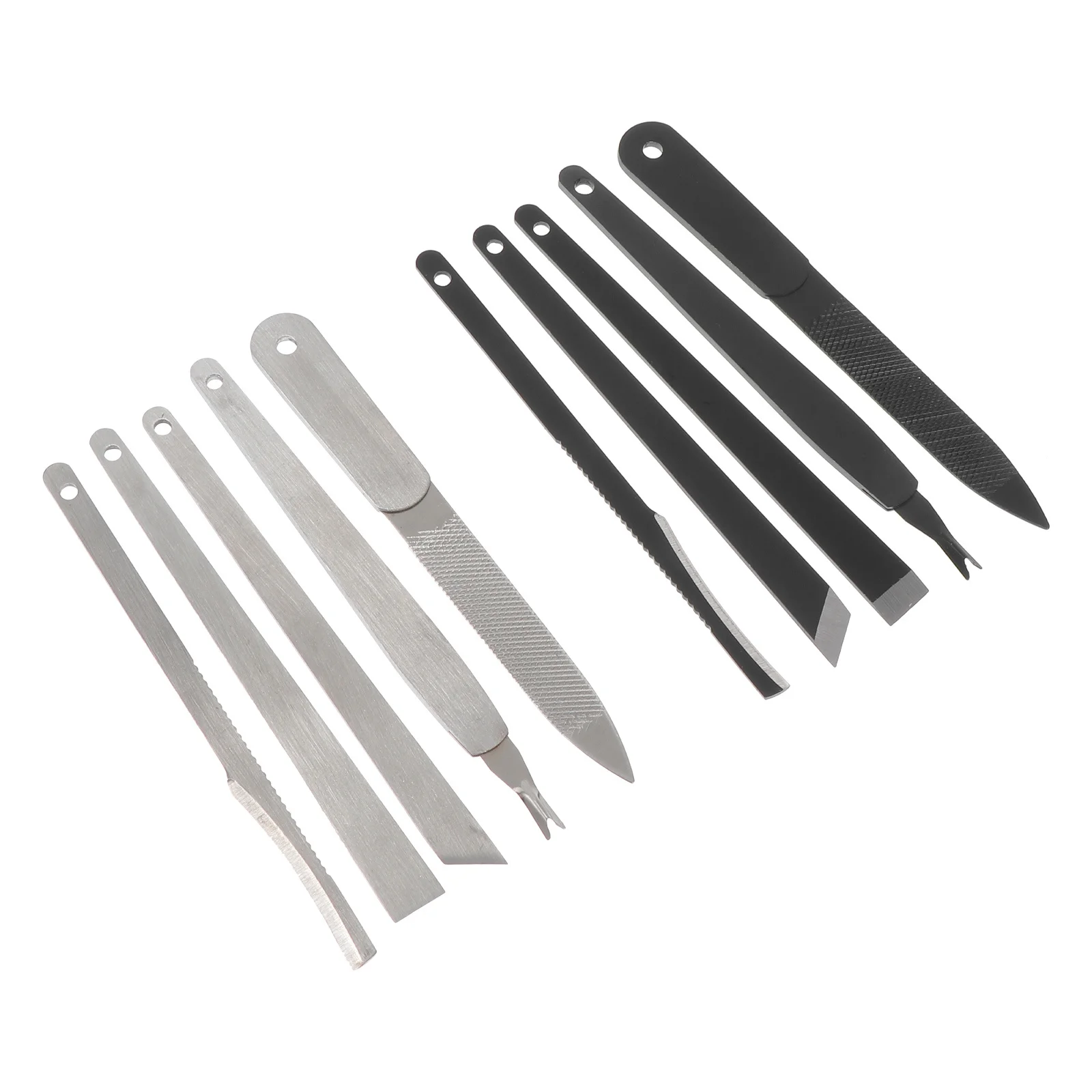 10 pezzi di frese per lucidatura delle unghie Set di strumenti per pedicure avanzati per il rinnovo della pelle del piede e il trattamento delle unghie incarnite Sfregamento portatile del piede