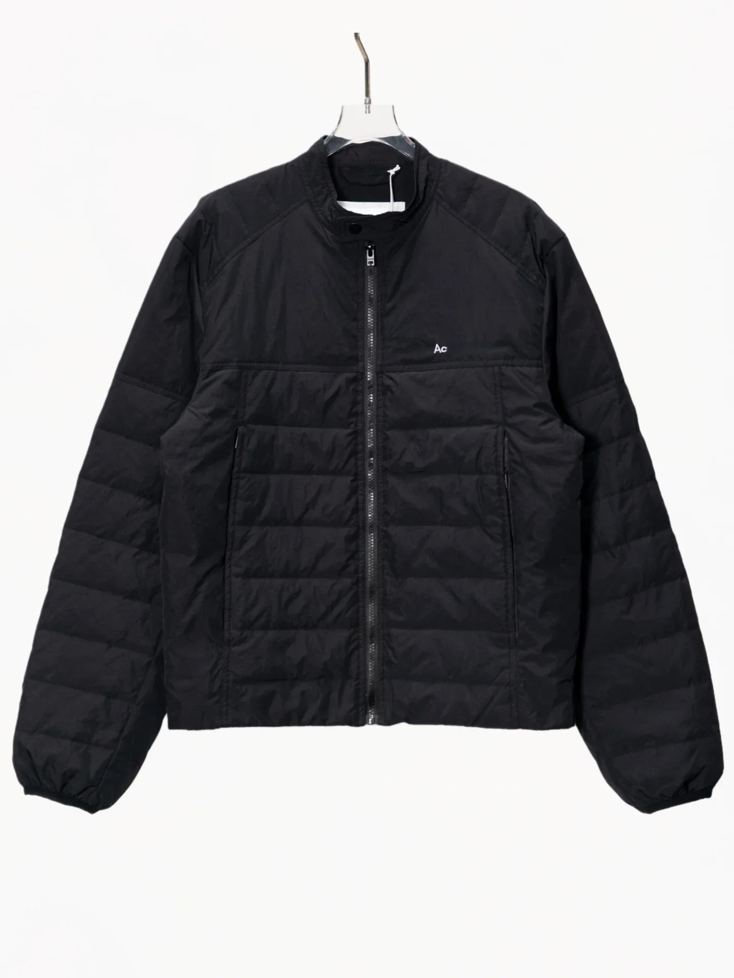 AC chest embroidered ribs down jacket simple light jacket