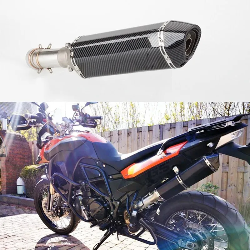 

For BMW F700GS F800GS ADV 2013-2017 F800 GS 08-17 F650GS 08-12 Motorcycle Exhaust Muffler Pipe with Mid Link Pipe 51MM Slip-On