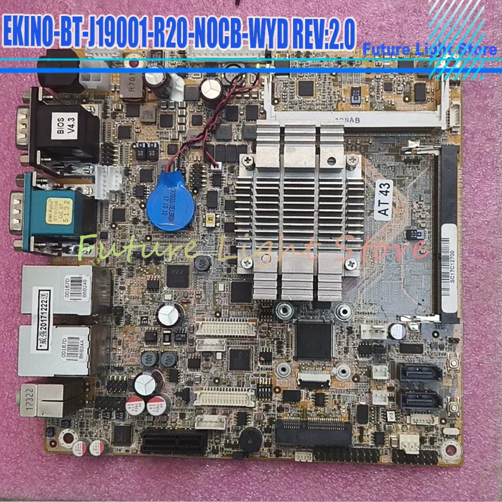 EKINO-BT-J19001-R20-NOCB-WYD REV:2.0 Industrial Control Computer Motherboard