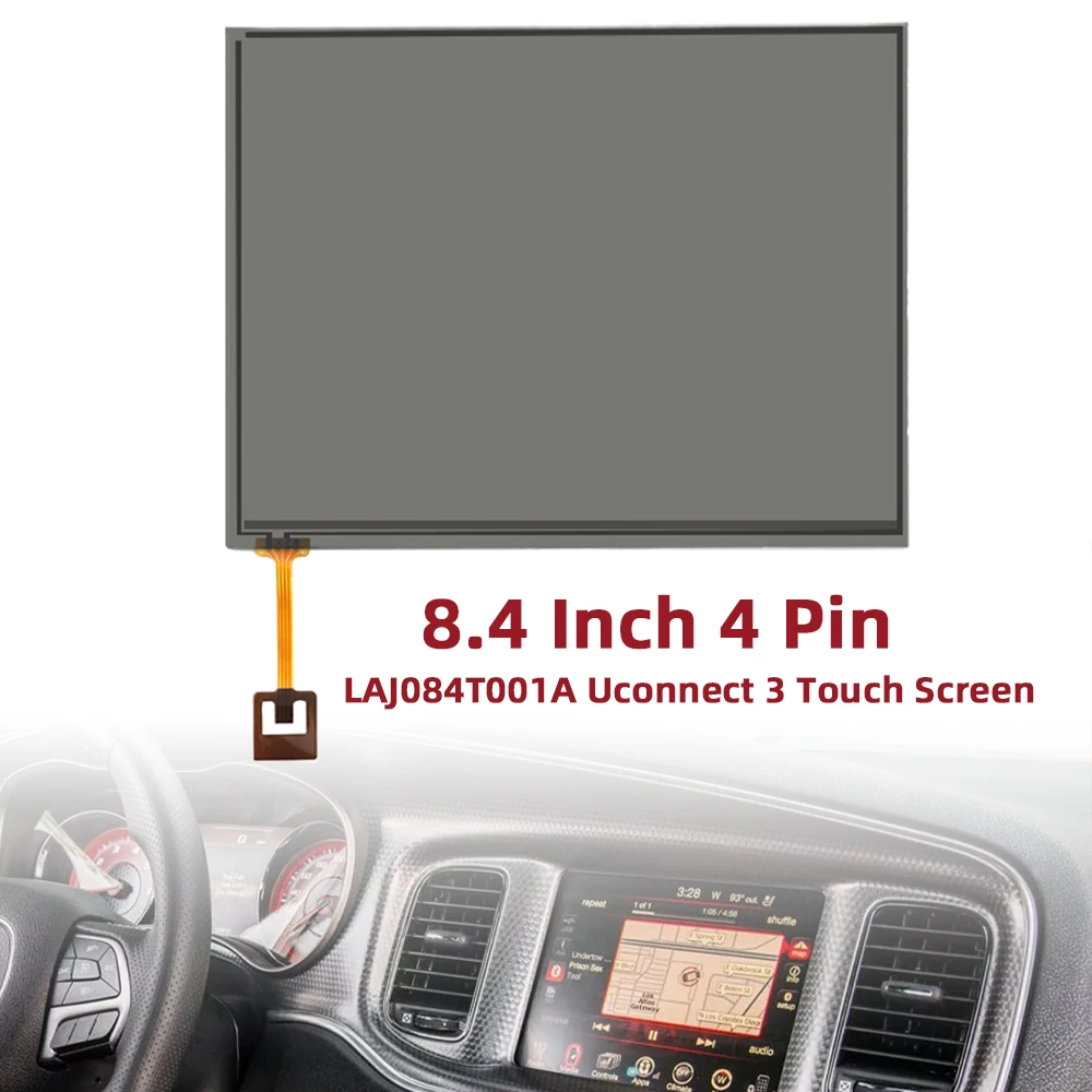 Uconnect 3 8,4 Zoll LAJ084T001A Touchscreen-Digitizer für Dodge Charger Journey Dart Chrysler 300 Maserati Ghibli Auto-Monitor – Detail 1
