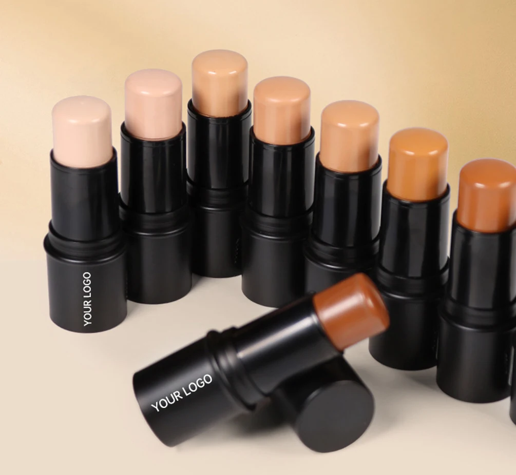 

10-color Private Label Conceal Stick Custom Logo Black Tube Waterproof Sweat-proof Oil-control Long-Lasting Natural Makeup Bulk