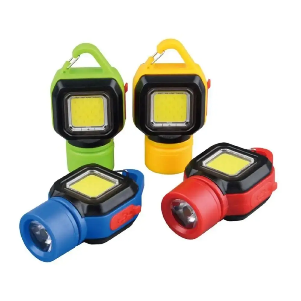 High-Brightness COB Portable COB LED Flashlight Lightweight Design Compact Size Keychain Lamp Fast Power Replenishment