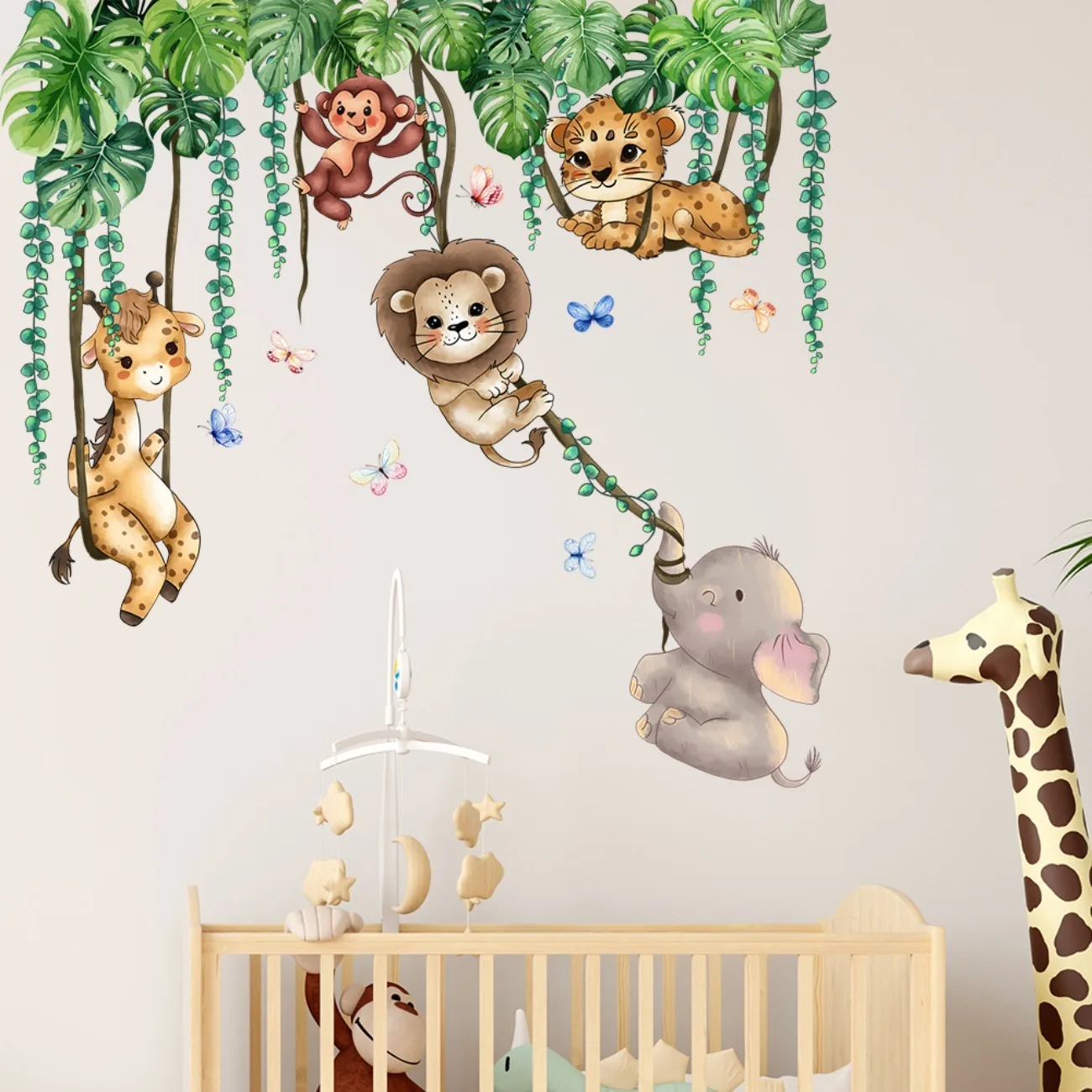 Monkey Vine Stickers Wall Stickers Used for Room Wall Stickers Room Decoration Home Decoration Scene Decoration