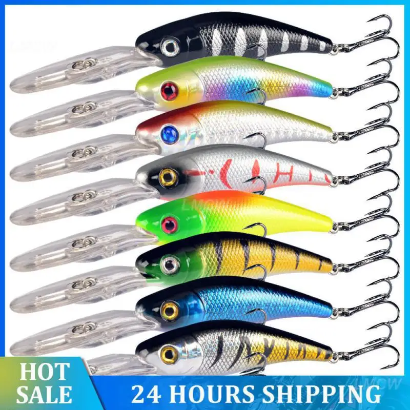 Pike Lures Durable Design Top-rated Deep Diving Capabilities Minnow Bait Angling Equipment Top Choice Long Lip Fishing Lure