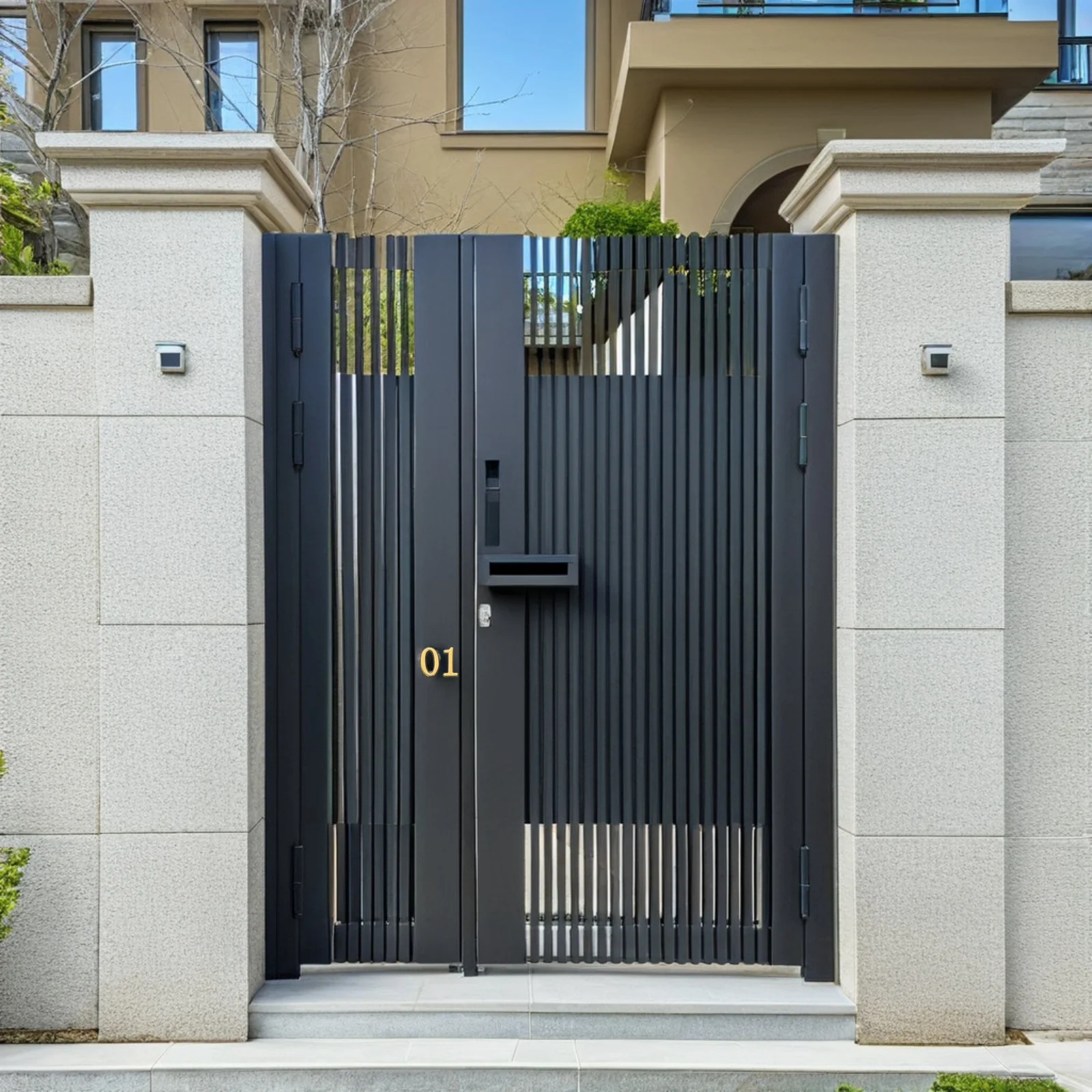 

2 Sets 0-9 Gold Adhesive House Mailbox Number Waterproof Outdoor Address Self-Stick Trash Can Weather Resistant Stick On Decals
