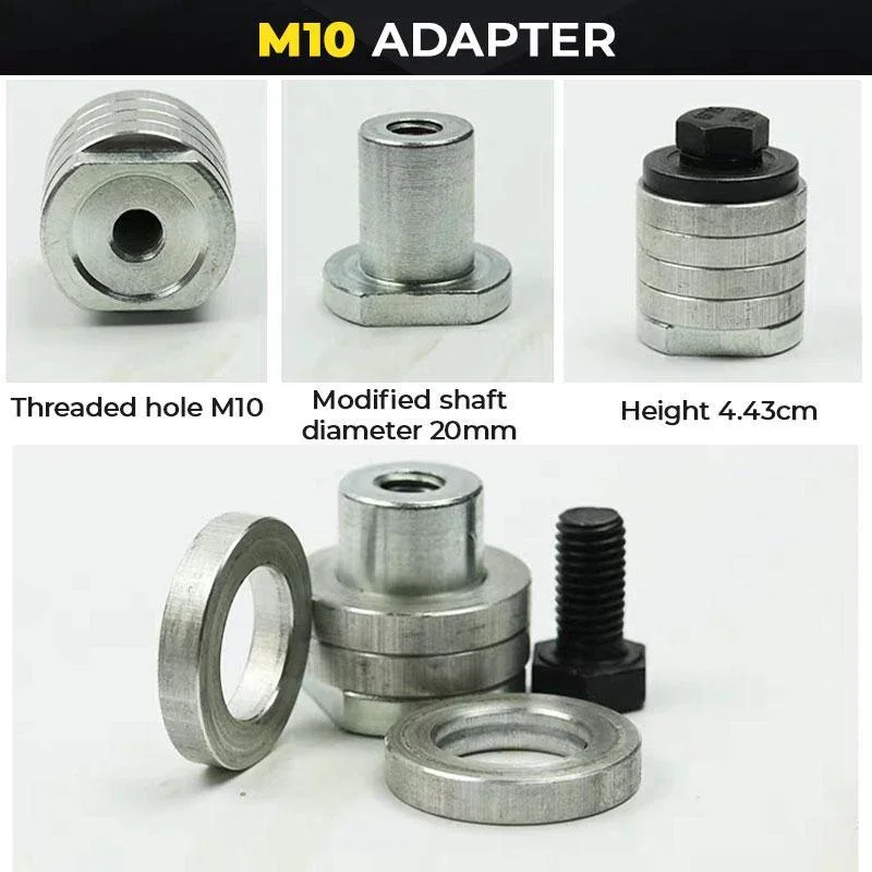 Angle Grinder para Grooving Machine Adapter, Modificação Slotter Acessórios, Conversão HeadM10-14, 100 125 230