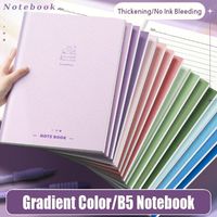 4PCS/Set New Horizontal Line Inner Pages B5 Notebook Thickened Gradient Color Memo Pad Take Notes Notepad Gift