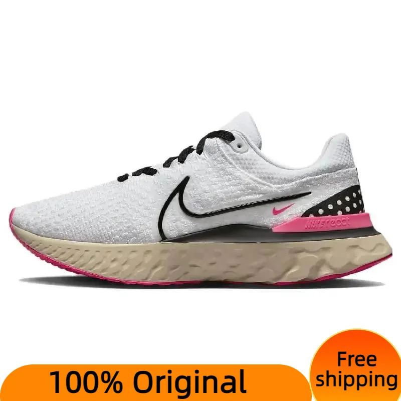 Nike React Infinity Run Flyknit 3 White Hyper Pink Sneakers shoes DH5392-101 With Original Box