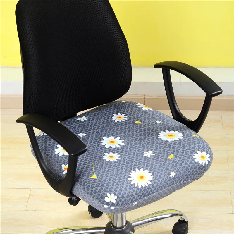 Breathable Wear-Resistant Office Chair Cover Dustproof Anti-Pilling Colorfast Seat Cover Stretchable Office Chair Seat Protector