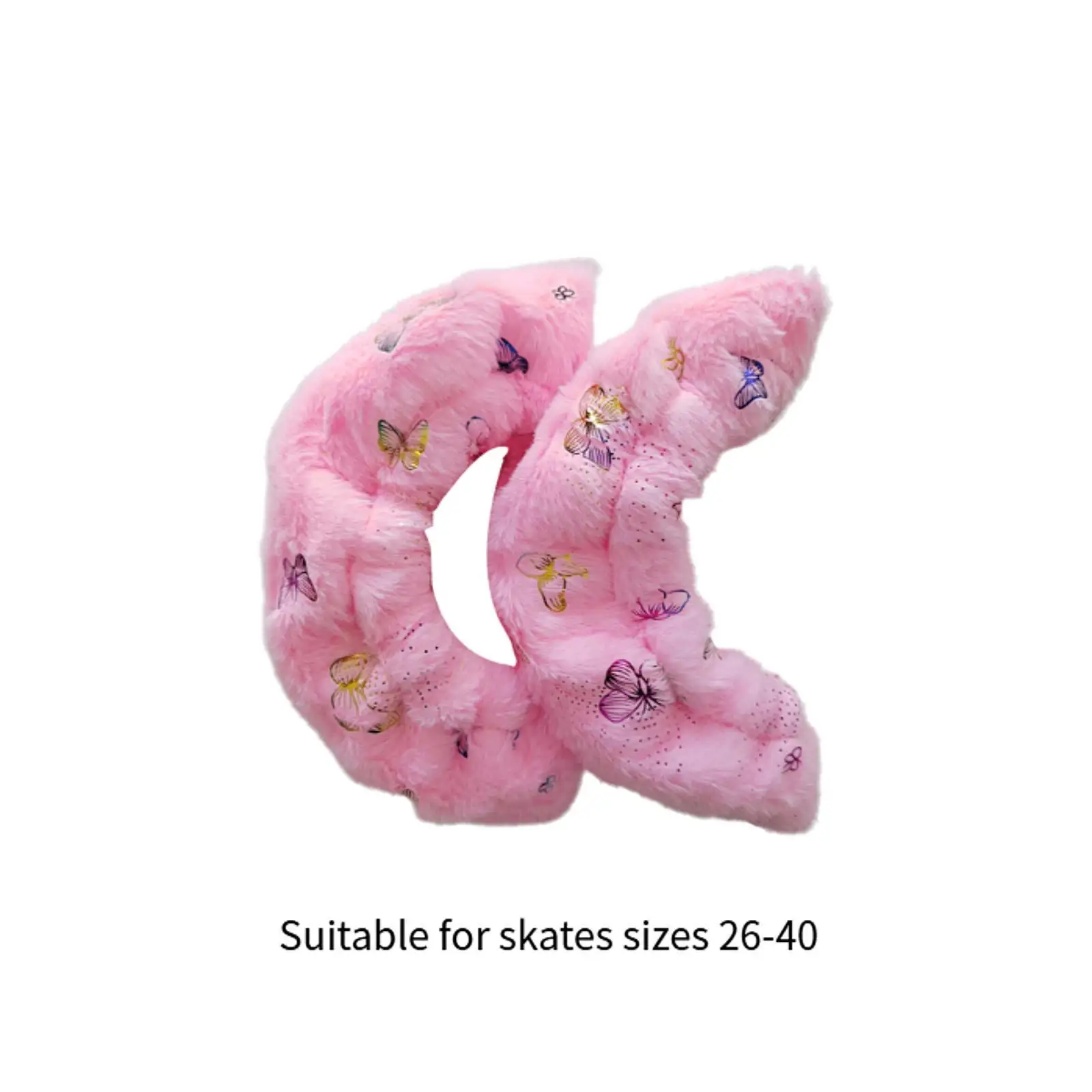 Plush Ice Skate Covers Soft Blade Guard Skating Protection Case Accessory for Hockey Skates Adults Women