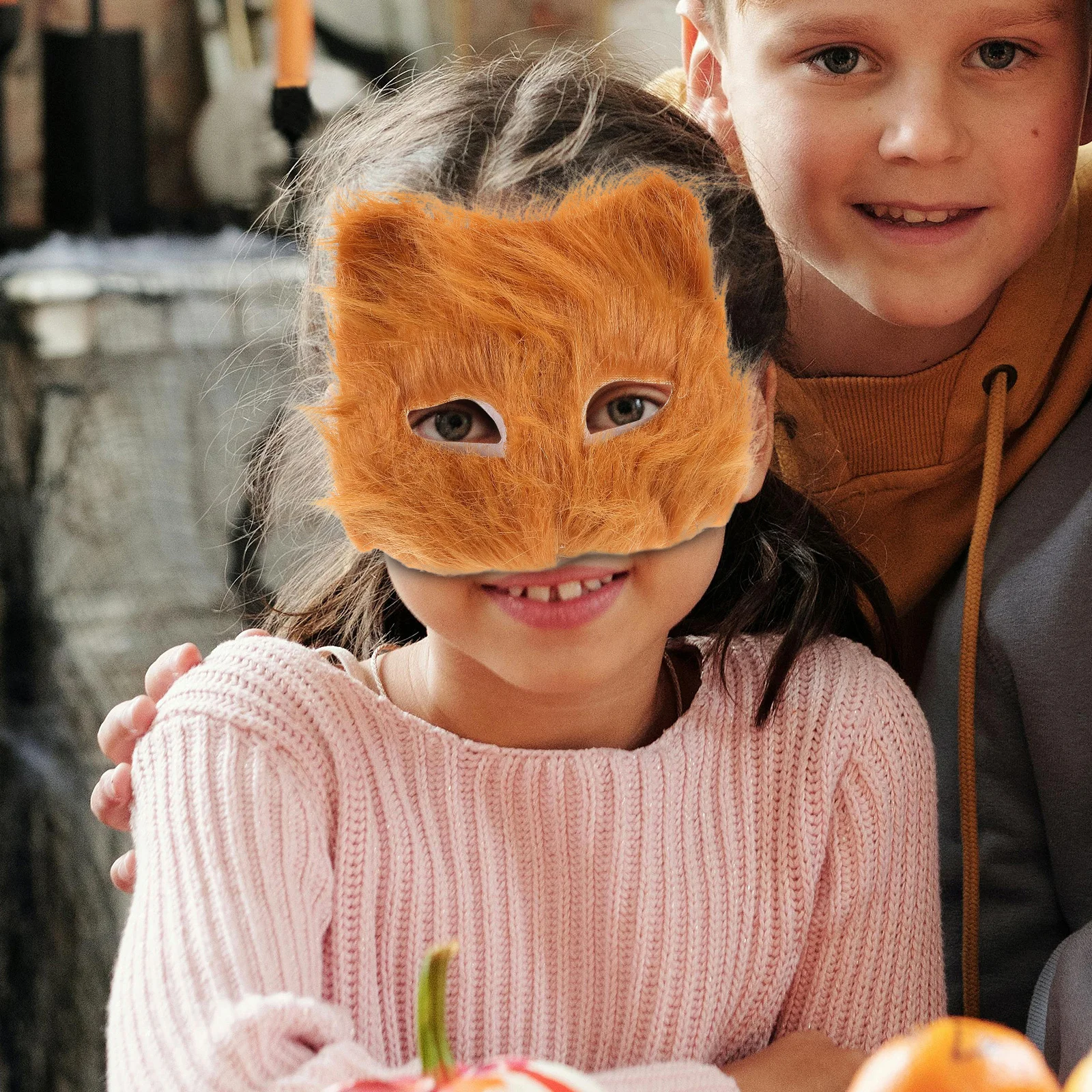 

2Pcs Animal Masks Cat Fox DIY Paper Mask Kit for Kids Halloween Costume Party Masquerade Carnival Decoration Unpainted Mask