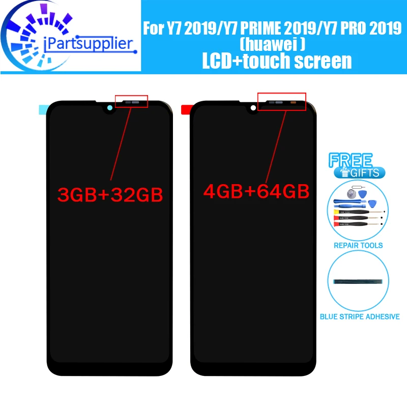

For Huawei Y7 2019/Y7 PRIME 2019 LCD Display + Touch Screen Digitizer Assembly 100% New Tested LCD Screen+Touch for Y7 PRO 2019