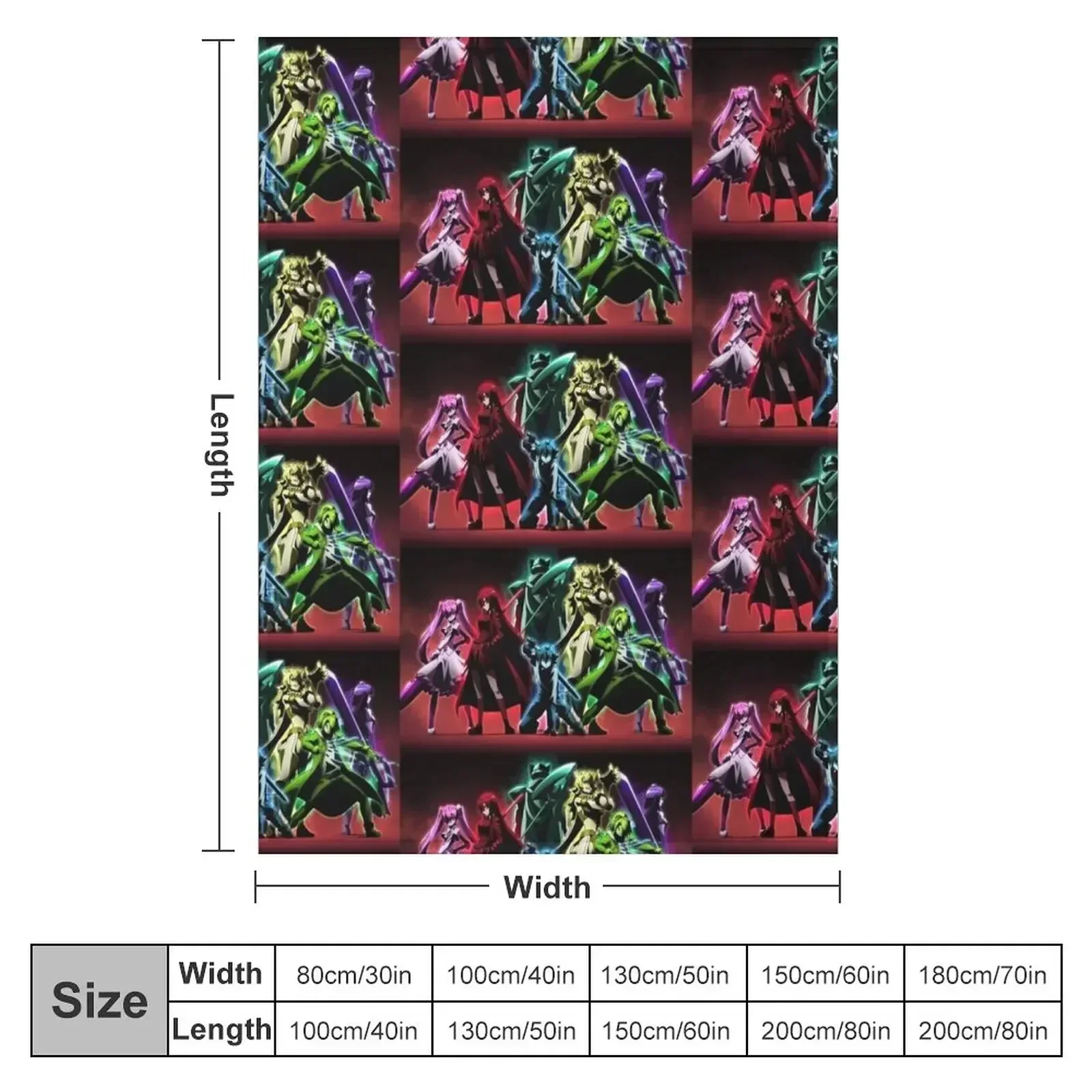 Anime Akame ga Kill Throw Blanket Decorative Throw Decoratives For Decorative Sofa Blankets