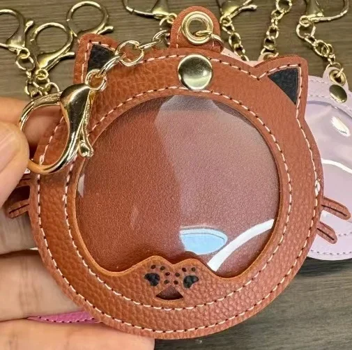Kawaii Cat Shape Ita Bag Pins Badge Protector Case