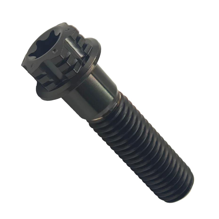 M10x10 ~ 90mm Titanium Bouten Pitch 1.25/1.5mm Zeskantkop Flens Schroeven voor Motorfiets Accessoire Onderdelen