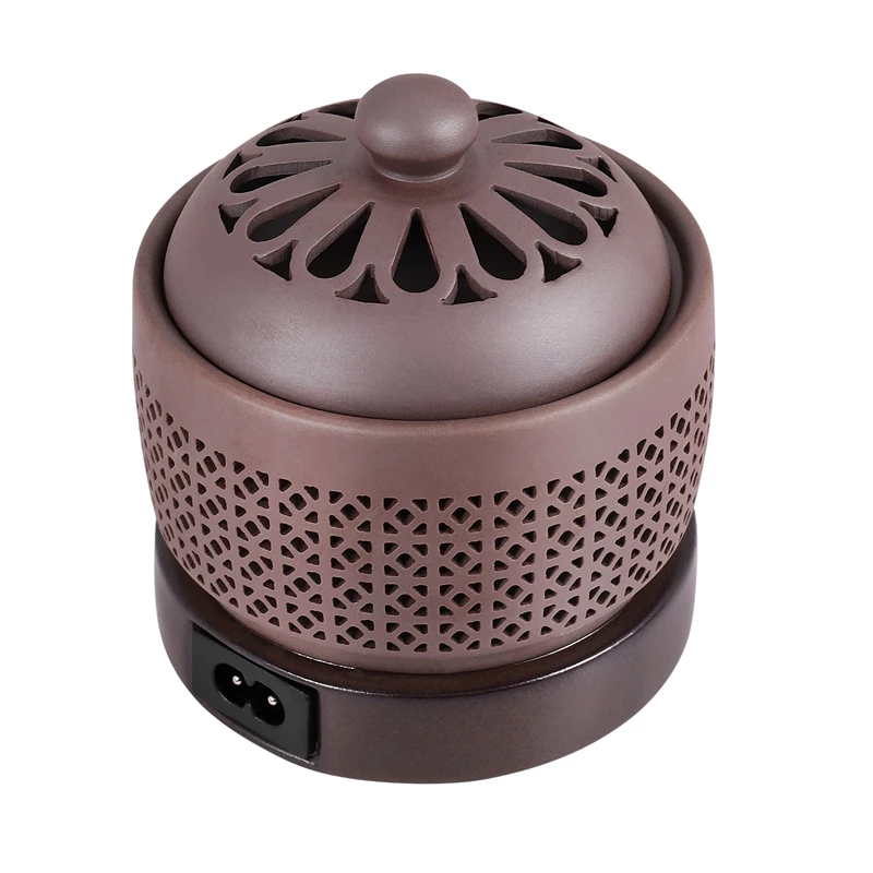 Electronic Aromatherapy Electric Incense Burner Essential Oil Night Light 220V Timing Temperature Adjustment