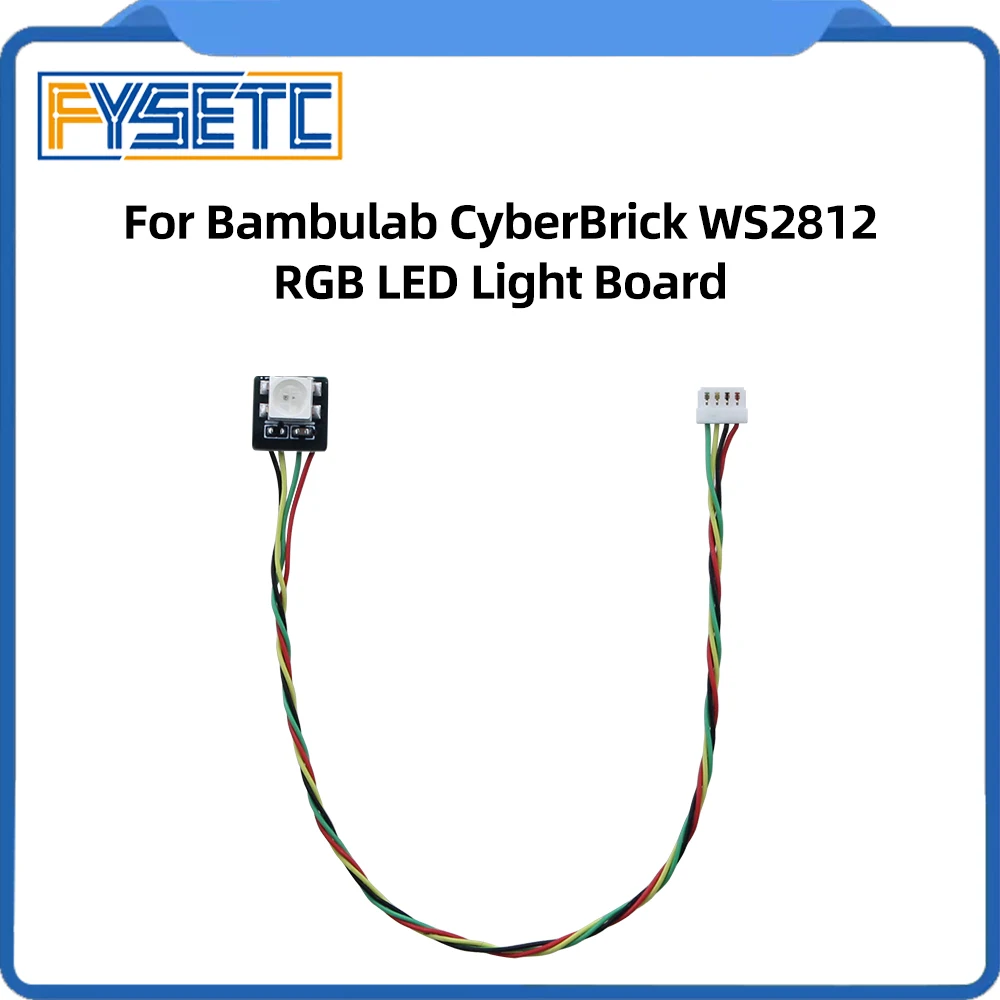 

Светодиодная плата RGB WS2812 Cyberbrick для 3D-принтеров Bambu Lab, запчасти для самостоятельной сборки 3D-принтеров Bambu Lab