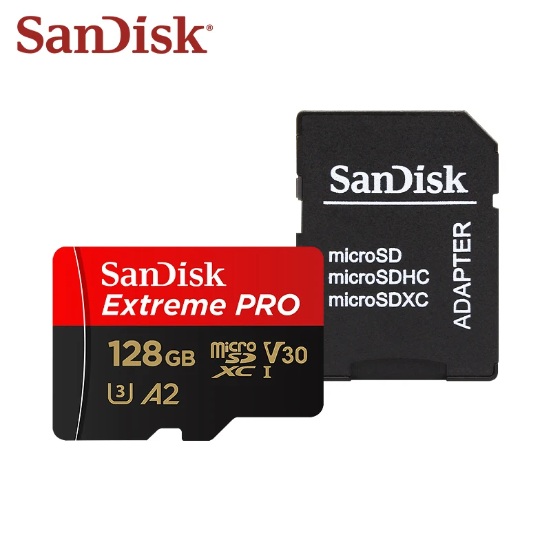 Imagem -03 - Cartão Sandisk Extreme Pro Microsdxc Uhs-i com Adaptador Cartão de Memória Velocidade de Leitura de até 200 mb s V30 a2 4k Ultra hd e Vídeo Full hd