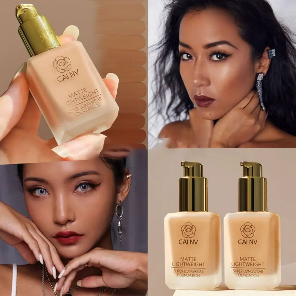 Double Wear Liquid Foundation Multicolor Stay in Place Color Mixing Agent Moisturizing Oil Control Concealer Foundation Make-up
