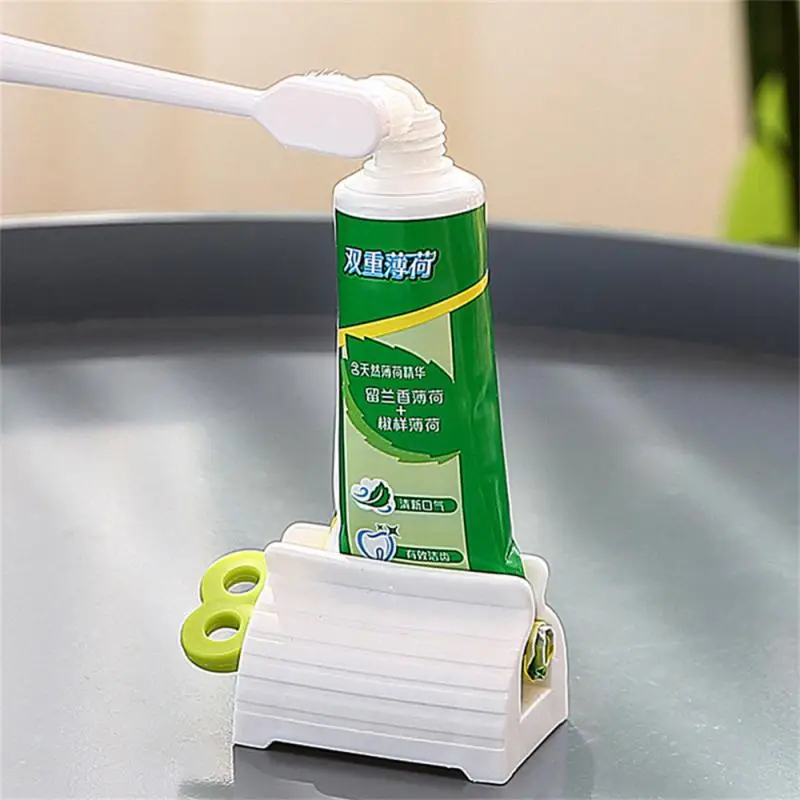 Manual Rolling Toothpaste Squeezer Press Dispenser Facial Cleanser Clips Kid Toothpaste Holder Tube Saver Bathroom Accessories