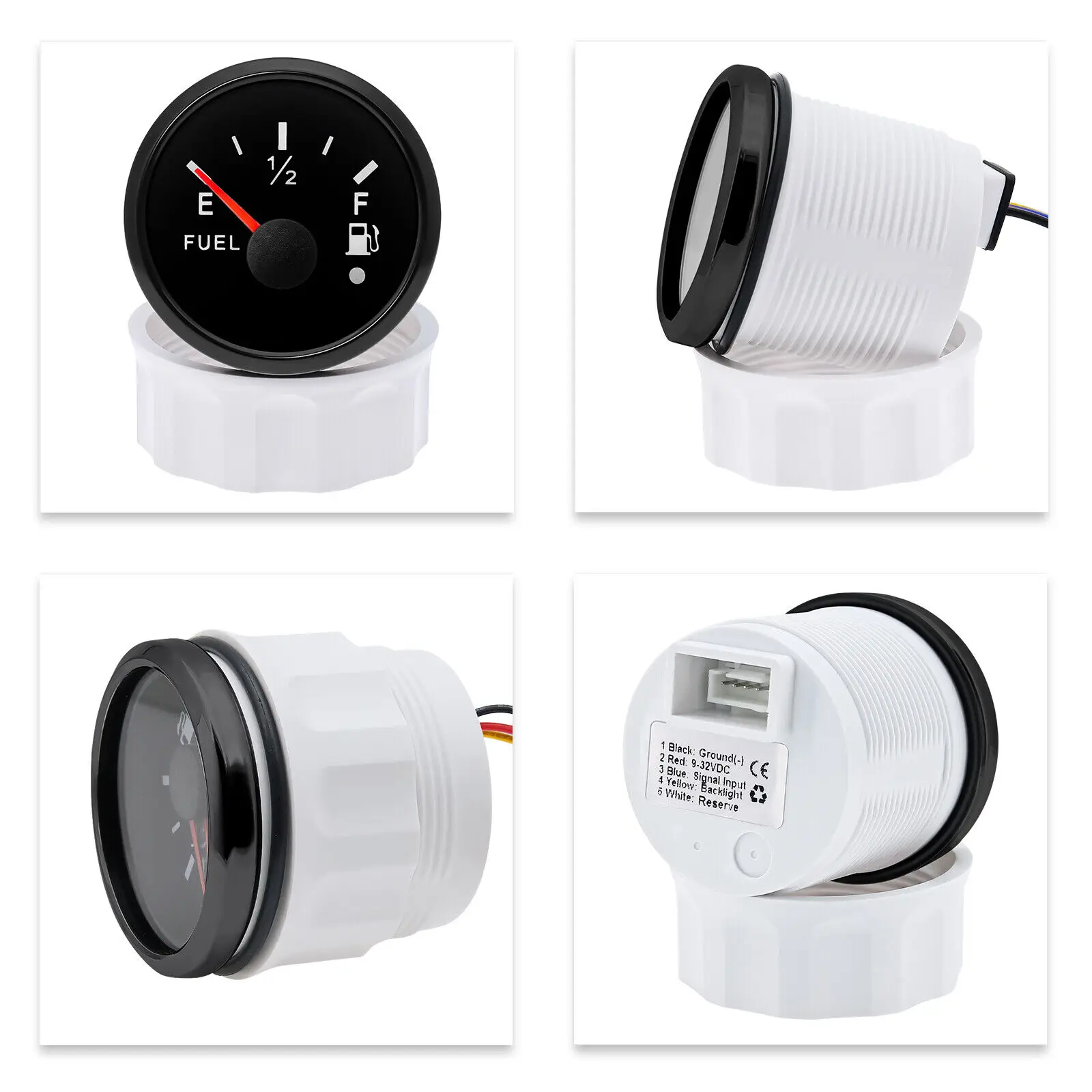 300MM Fuel Level Sensor Sender Units with 52mm Fuel Level Gauge for Boat Car ATV