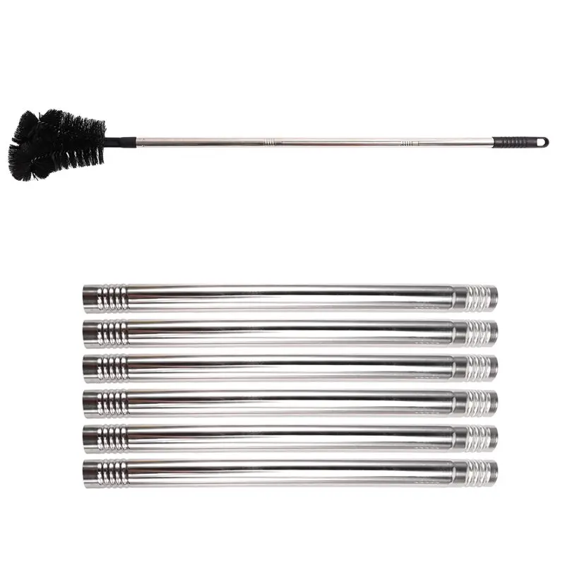 

ABGH-инструменты для чистки крыши, девятисекционный стержень для сращивания с комплектом щеток для канавок, легко удаляется, длина щетки 298 см, не требуется.