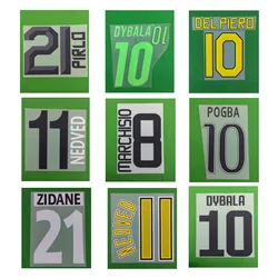 Retro Nameset Printing 1998 2000 2003 2015 Customize Name Number Heat Transfer Soccer Patch Badge