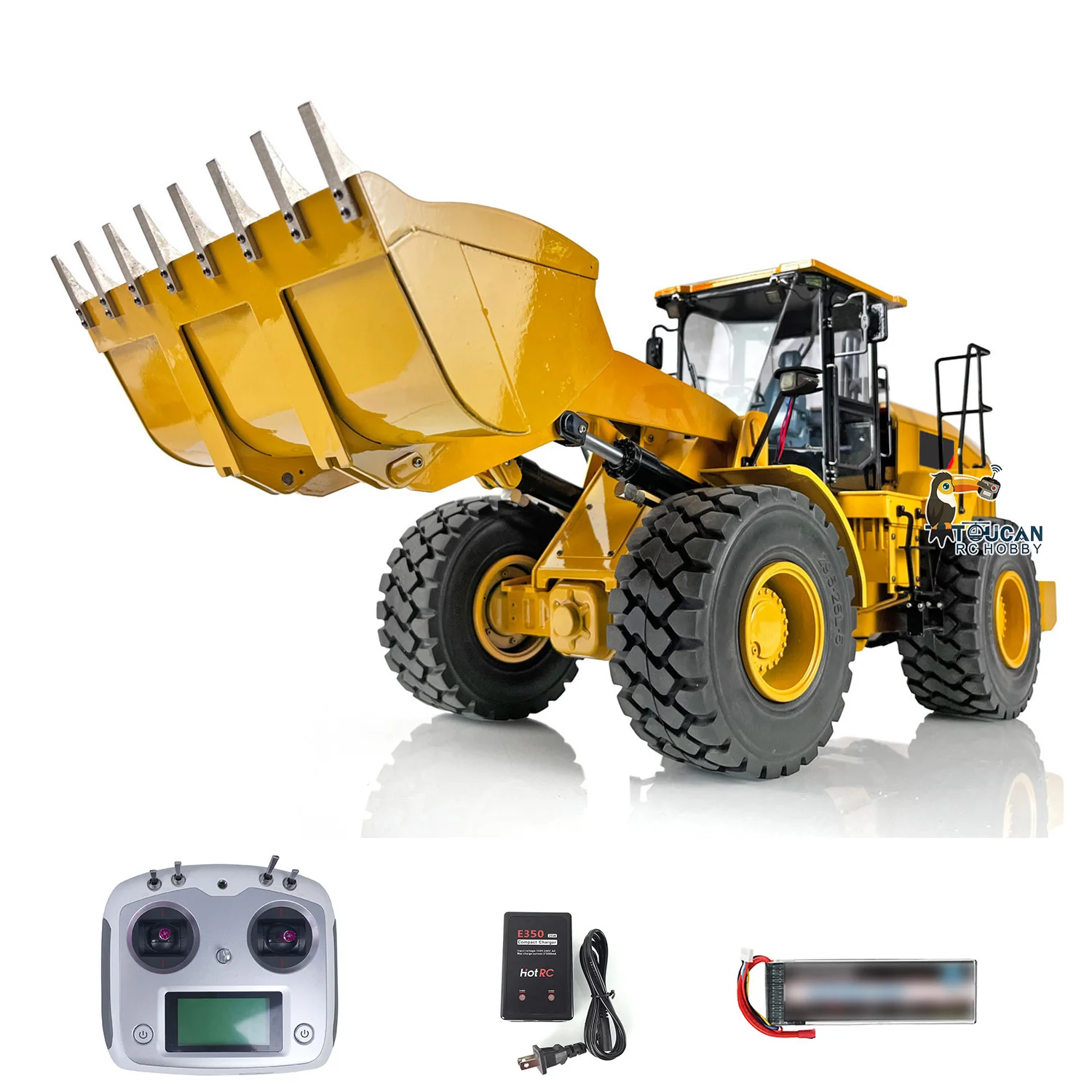 

DIM C950 1/12 Metal RC Hydraulic Loader 2-Speed RTR Model ESC Servo Battery 270KV Brushless Motor Light Sound 3CH Valve