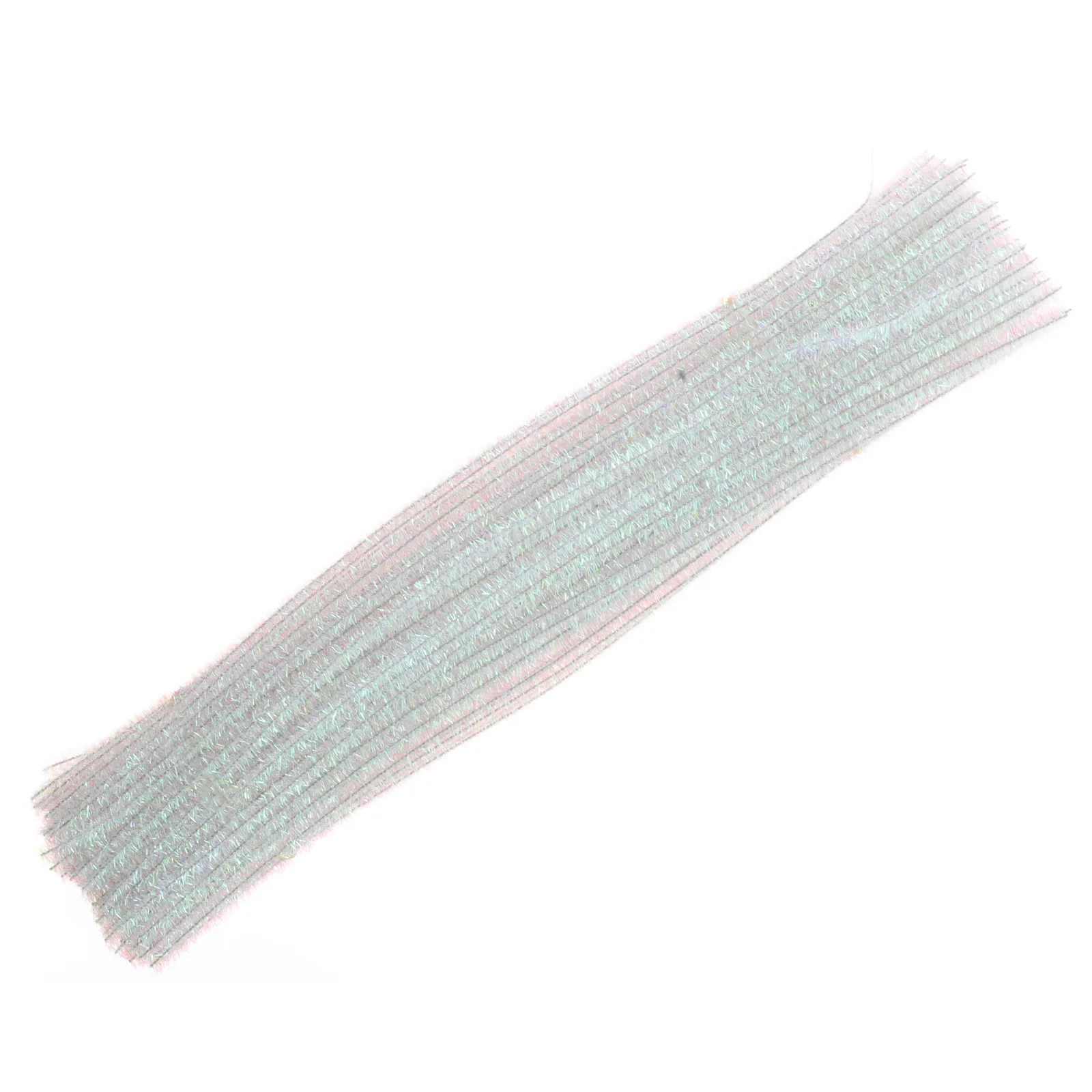 

100 Pcs Plush Twist Stick Tinsel Pipe Cleaners Detergent White Metal Iridescent Glitter