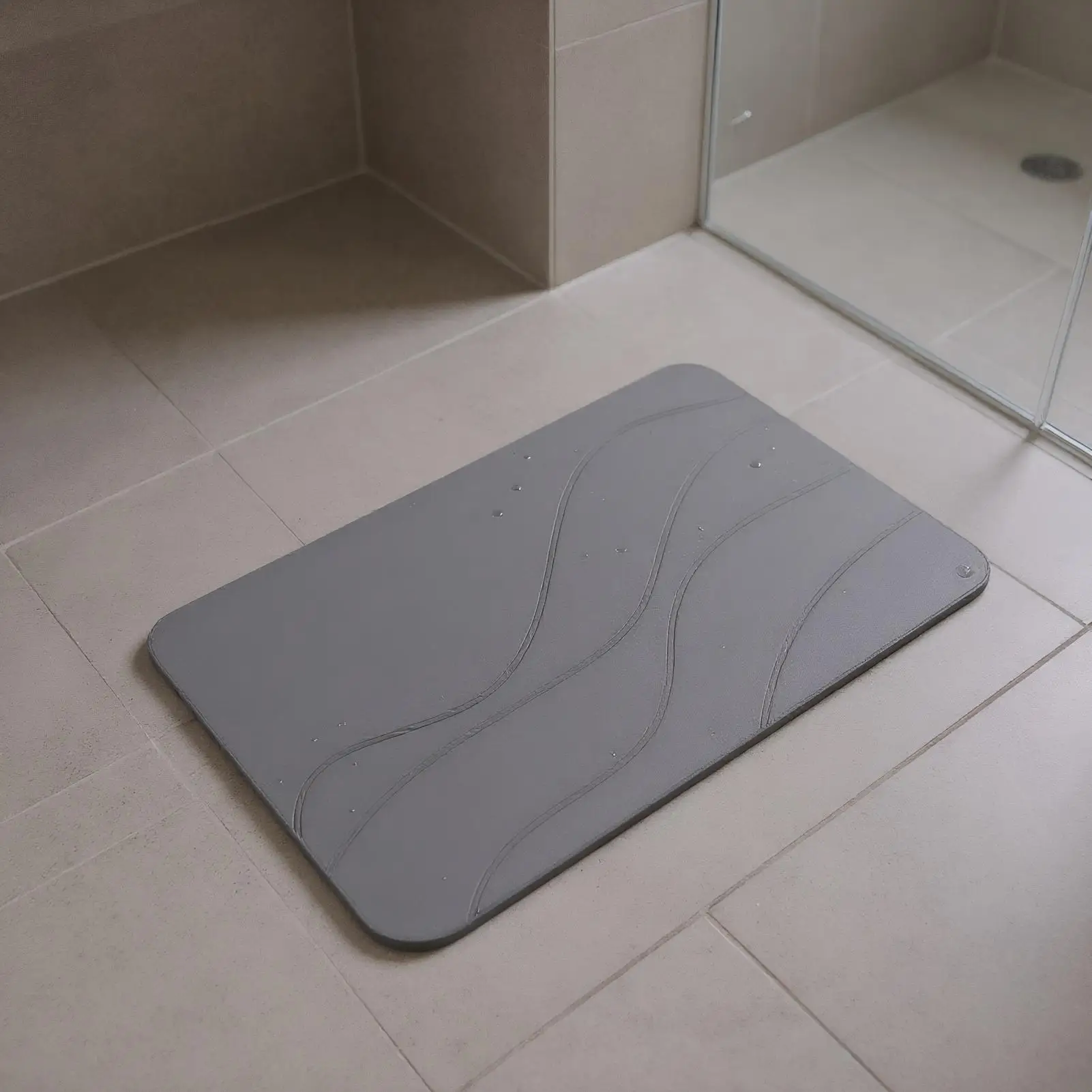 

Bath Drying Stone Mat Diatom Mud Soft Mat Toilet Door Non slip Mat Water Absorption Quick Drying Diatomite Stone Shower Mat