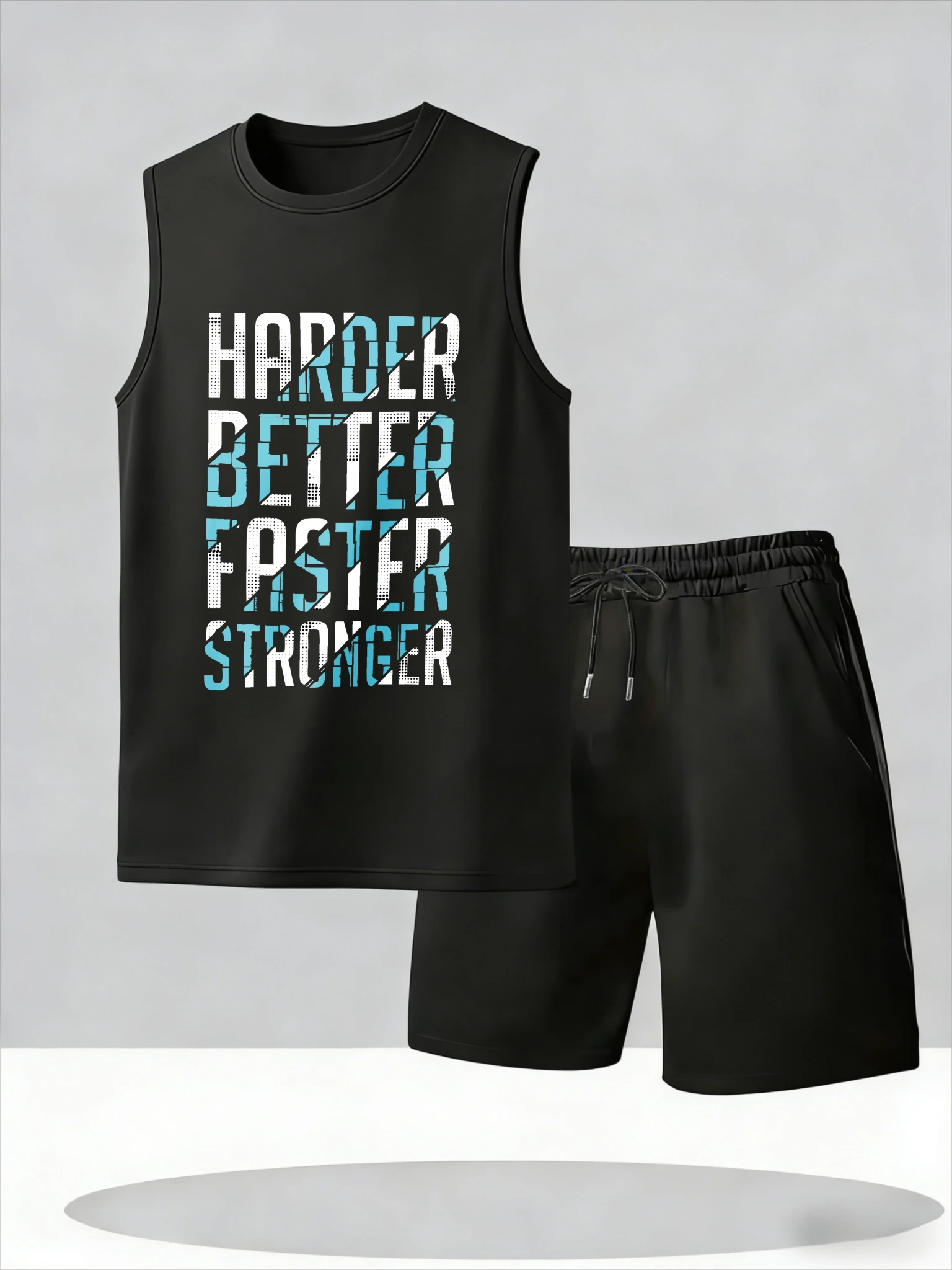 

Men's Tank Top Sets 2026 Summer Thin Quick Dry beach Breathable sports men's tracksuit 2 piece set oversize seaside crewneck