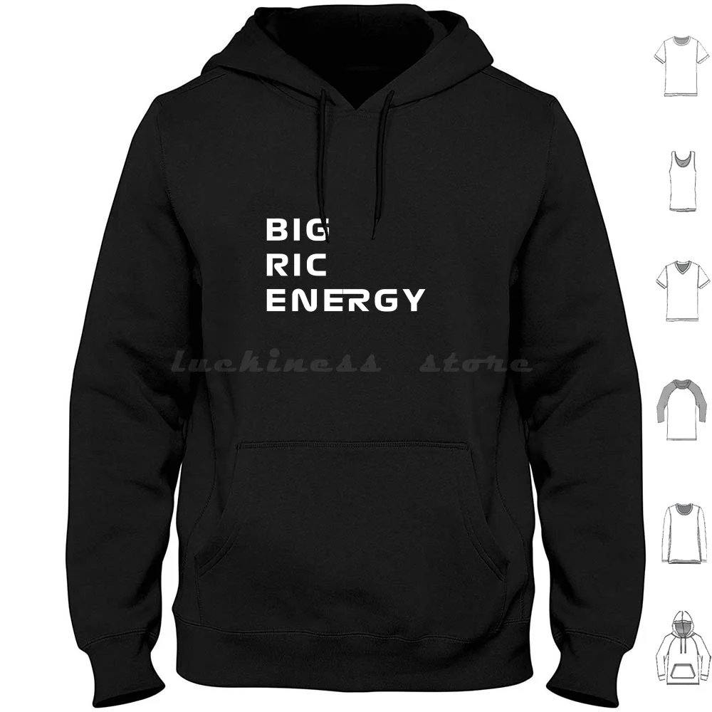 ¿B? G R? C Energy Daniel Ricciardo Sudadera con capucha de algodón de manga larga Daniel Ricciardo Big Ric Energy Lando Norris Leclerc